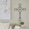 Black Metal Scroll Cross Wall Decor 19" x 0" x 29"